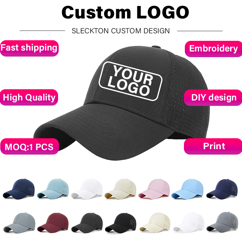 Gorras de béisbol de secado rá - Embroidery Design Logo reseña y precio