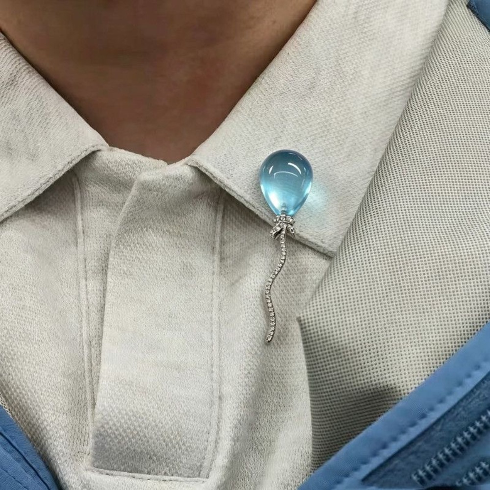 Exquisito Broche de Globo Azul - Embroidery Bali reseña y precio