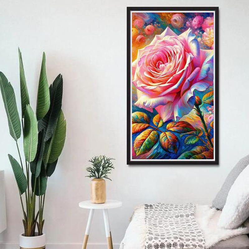Cuadro de gran tamaño con mosa - Embroidery Rose reseña y precio