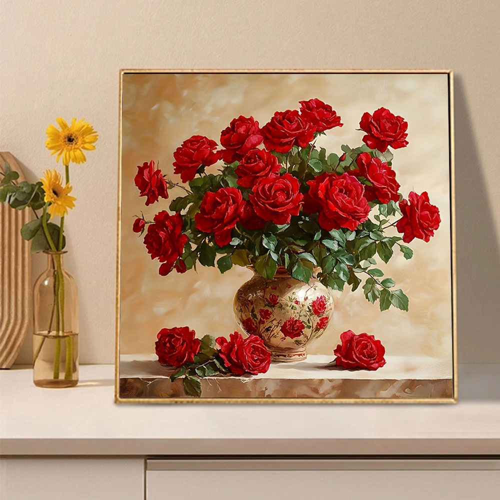 Pintura de diamante rosa, mosa - Embroidery Rose reseña y precio