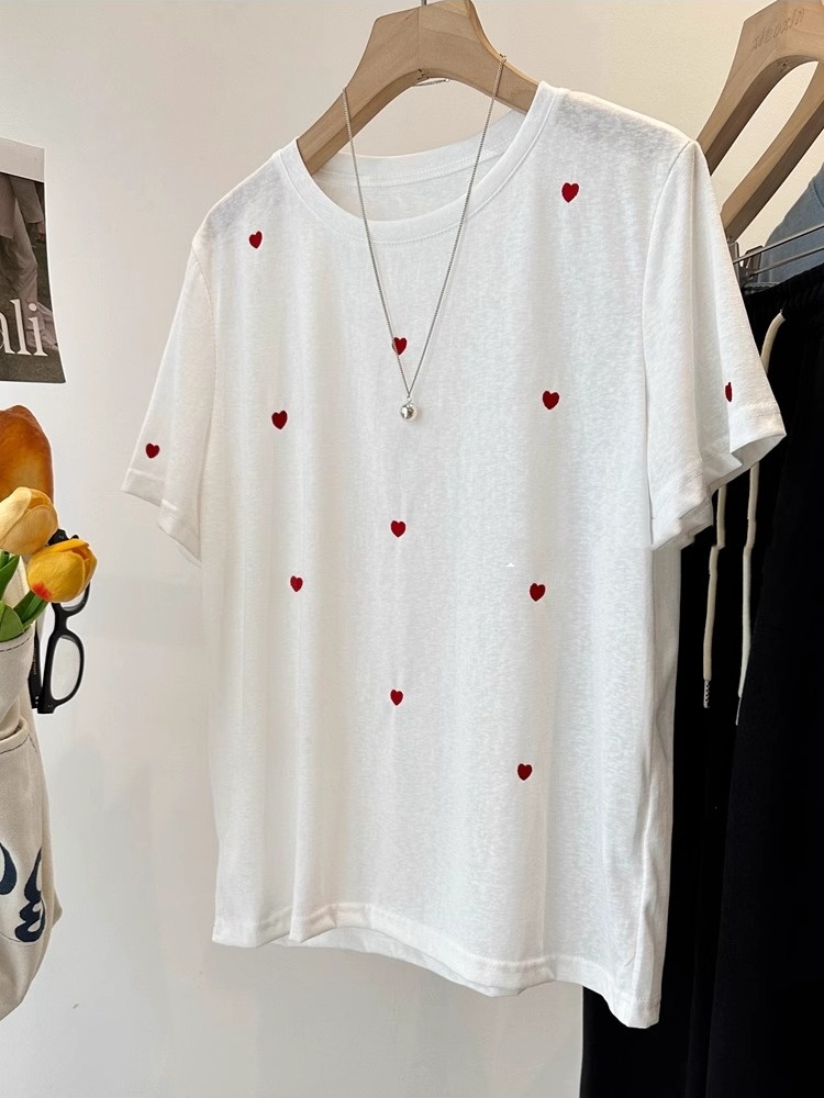 Camiseta de manga corta de alg - Embroidery Cotton Shirt reseña y precio