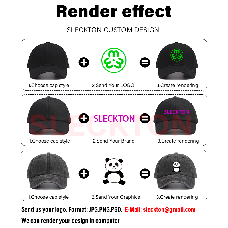 SLECKTON-gorra de béisbol pers - Embroidery Design Logo reseña y precio