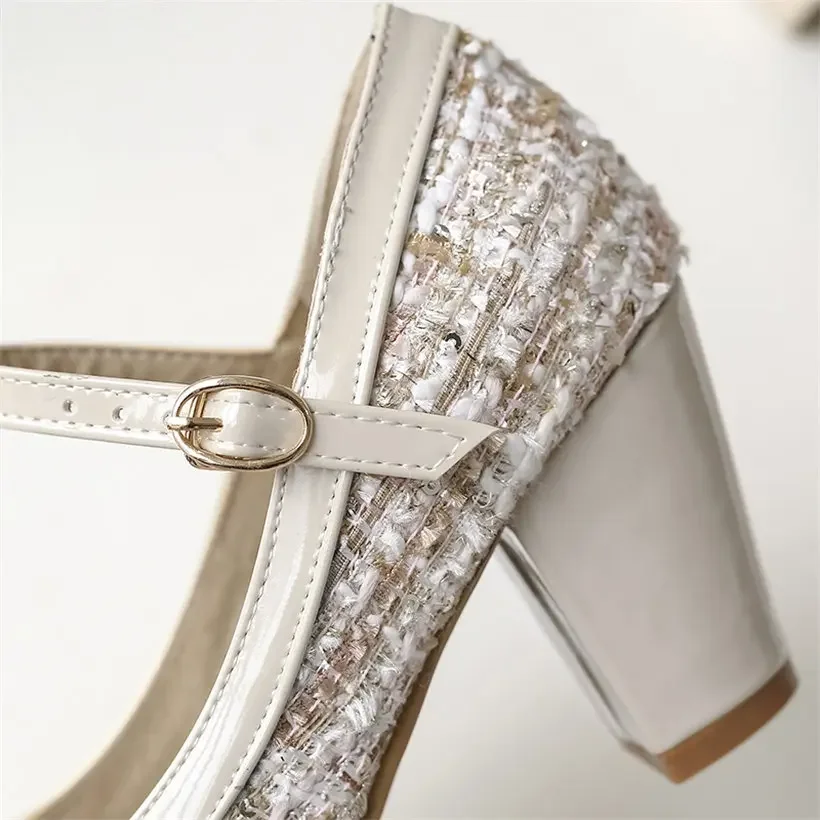 Mary Janes-zapatos de tacón gr - Embroidery Garments reseña y precio