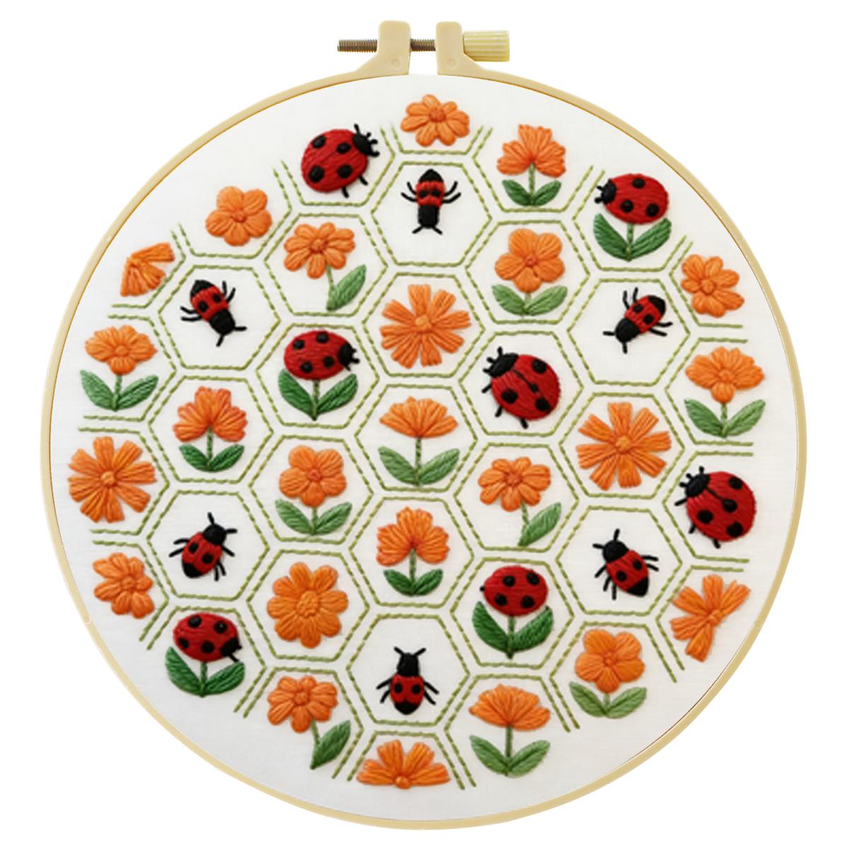 1 pieza 20X20CM/15X15CM 7.87/6 - Embroidery Lady Bug reseña y precio