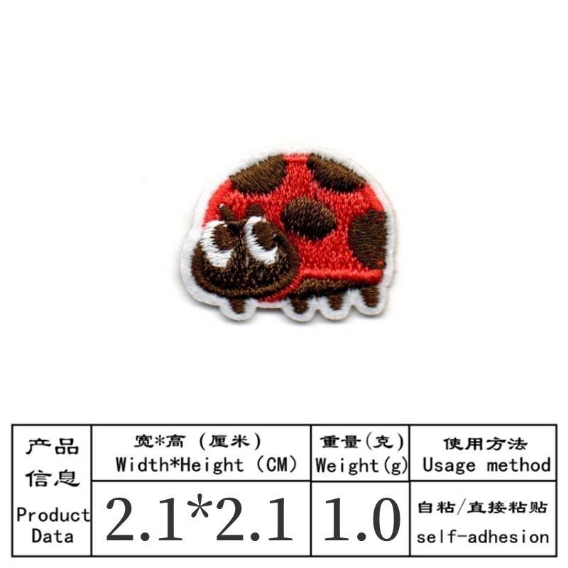 50 unids/lote parche bordado d - Embroidery Lady Bug reseña y precio