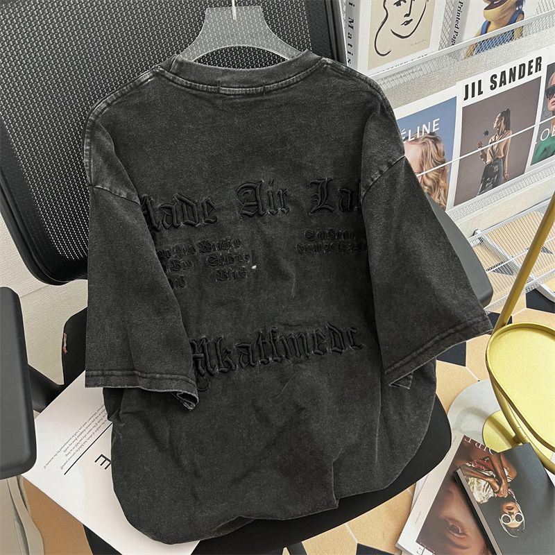 Camiseta clásica con bordado d - Embroidery Cotton Shirt reseña y precio