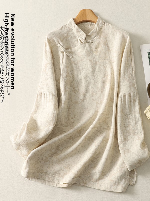 Camisa Retro de Algodón y Lino - Embroidery Cotton Shirt reseña y precio